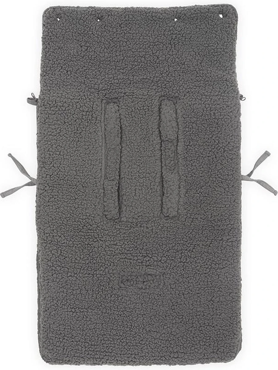 Jollein Voetenzak Voor Autostoel & Kinderwagen - Teddy - Storm Grey 5 Jollein Voetenzak Voor Autostoel & Kinderwagen - Teddy - Storm Grey - Afbeelding 5