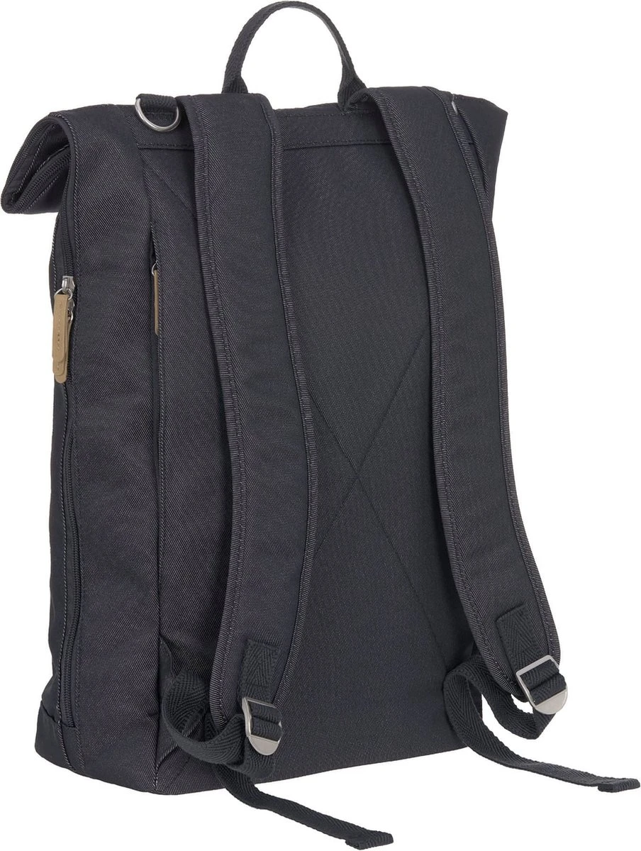 LÄSSIG Luiertas Rolltop Backpack Rugzak Incl Verschoningsmatje Denim Blauw Limited Edition 7 LÄSSIG Luiertas Rolltop Backpack Rugzak Incl Verschoningsmatje Denim Blauw Limited Edition - Afbeelding 7