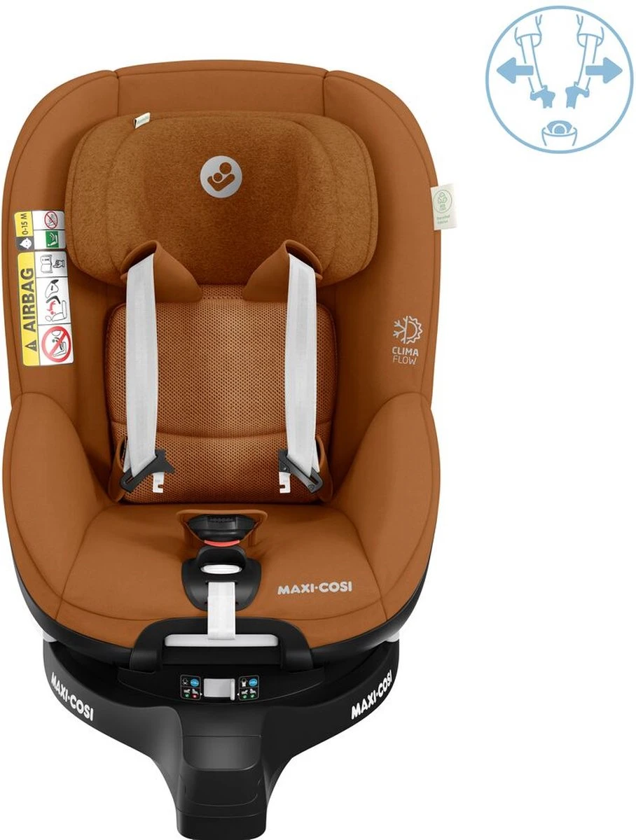 Maxi-Cosi Mica Pro Eco I-Size Autostoeltje - 360° Draaibaar - Gerecyclede Stoffen - Authentic Cognac - Vanaf De Geboorte Tot Ca. 4 Jaar 13 Maxi-Cosi Mica Pro Eco I-Size Autostoeltje - 360° Draaibaar - Gerecyclede Stoffen - Authentic Cognac - Vanaf De Geboorte Tot Ca. 4 Jaar - Afbeelding 13