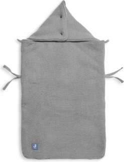 Jollein Voetenzak Voor Autostoel & Kinderwagen - Basic Knit - Stone Grey -Babyproducten Winkel 915x1200 4