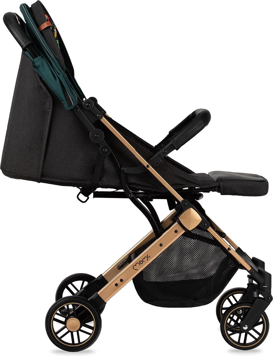 MoMi Wandelwagen - Compacte Lichtgewicht Buggy - Estelle - Green-Gold (geschikt Van 6mnd - 15kg) 2 MoMi Wandelwagen - Compacte Lichtgewicht Buggy - Estelle - Green-Gold (geschikt Van 6mnd - 15kg) - Afbeelding 2