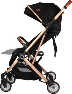 Ding Vivo Wandelwagen - Zwart/Rose - Inklapbare Buggy - Inclusief Boodschappenmandje En Zonnekap -Babyproducten Winkel 920x1200 7