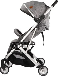 Ding Vivo Wandelwagen - Grijs/Zilver - Inklapbare Buggy - Inclusief Boodschappenmandje En Zonnekap -Babyproducten Winkel 924x1200 5