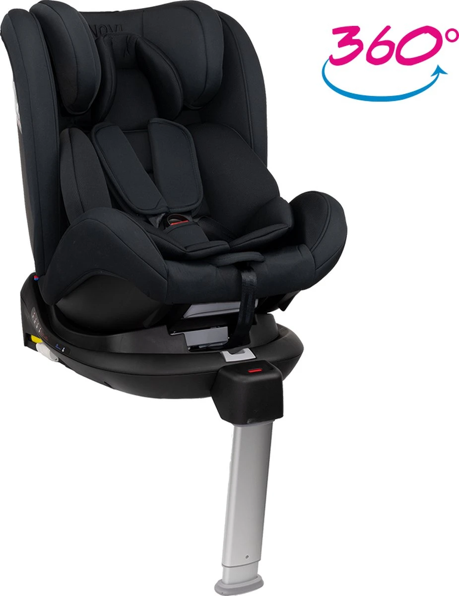 Autostoel Novi Baby® David Premium 0-1-2-3 Isofix 360° Rotation All Black 3 Autostoel Novi Baby® David Premium 0-1-2-3 Isofix 360° Rotation All Black - Afbeelding 3