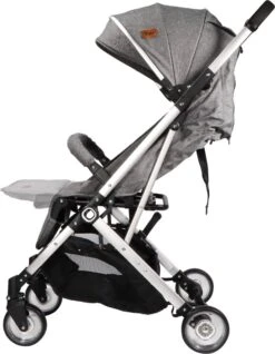 Ding Vivo Wandelwagen - Grijs/Zilver - Inklapbare Buggy - Inclusief Boodschappenmandje En Zonnekap -Babyproducten Winkel 933x1200 4
