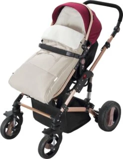 Monzana Kinderwagen Voetenzak Beige | Teddy | Maxi-Cosi | Met Opbergtas -Babyproducten Winkel 933x1200 8