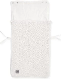 Jollein Voetenzak Voor Autostoel & Kinderwagen - River Knit - Cream White