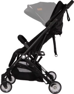 Ding Vivo Wandelwagen - Zwart - Inklapbare Buggy - Inclusief Boodschappenmandje En Zonnekap -Babyproducten Winkel 940x1200 4