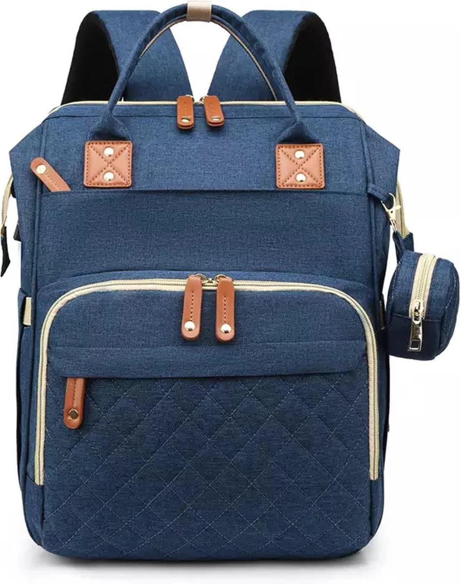 Luiertas - Rugzak - Baby - Kind - Mama - Papa - Slapen - Blauw - Relaxen 1 Luiertas - Rugzak - Baby - Kind - Mama - Papa - Slapen - Blauw - Relaxen