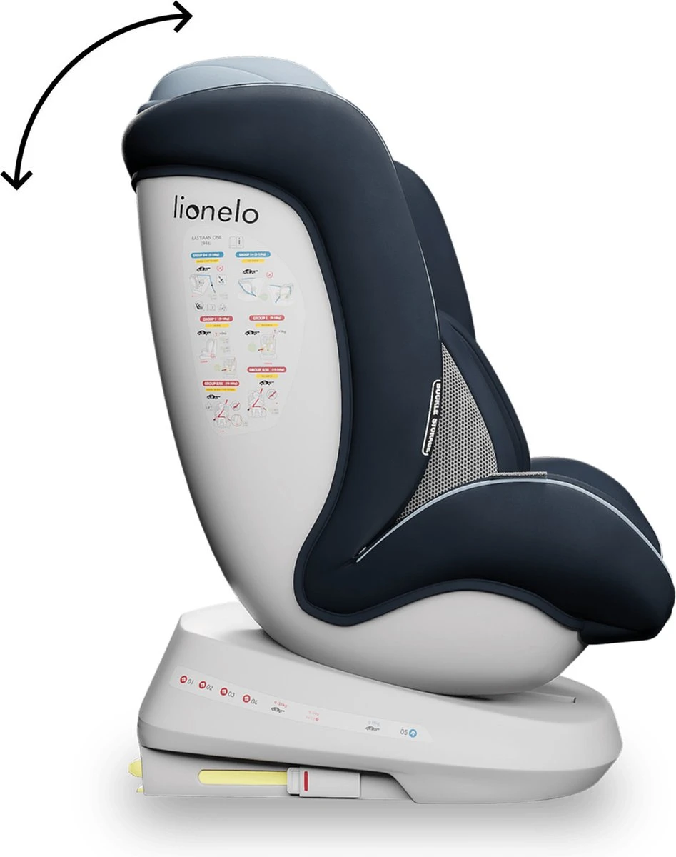 Lionelo Bastiaan One - Autostoel - 360° Met IsoFix (0-36kg) - Groep 0-1-2-3 Autostoel Voor Kinderen Van 0 Tot 12 Jaar 5 Lionelo Bastiaan One - Autostoel - 360° Met IsoFix (0-36kg) - Groep 0-1-2-3 Autostoel Voor Kinderen Van 0 Tot 12 Jaar - Afbeelding 5