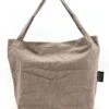 Louka Mom Bag Rib Taupe - Bruin - Luiertas - Trendy Shopper - Verzorgingstas - Boodschappentas