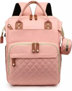 Luiertas - Rugzak - Baby - Kind - Mama - Papa - Slapen - Roze - Relaxen