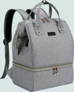 Rose & Ollie Kolftas Rugtas Grijs - Koeltas Moedermelk