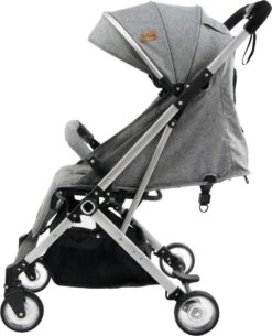 Ding Vivo Wandelwagen - Grijs/Zilver - Inklapbare Buggy - Inclusief Boodschappenmandje En Zonnekap -Babyproducten Winkel 972x1200 8