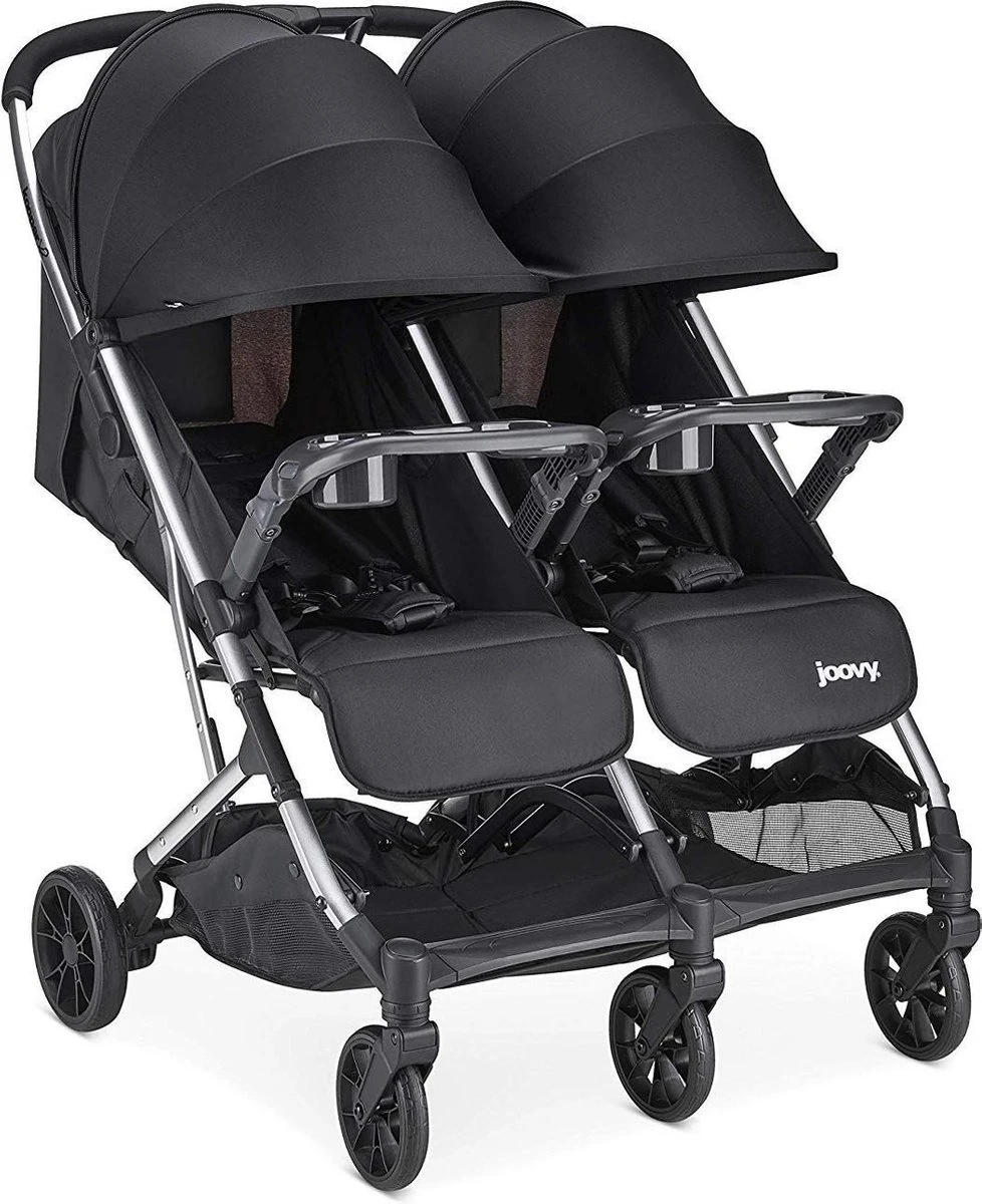 Joovy Kooper X2 Dubbele Buggy - Black - Duo Buggy 1 Joovy Kooper X2 Dubbele Buggy - Black - Duo Buggy