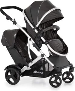BERKATMARKT - Hauck Duett 2 Dubbele Kinderwagens Voor Baby's En Kinderen, Omkeerbare Zitting, In Hoogte Verstelbaar, Zonwering, Regenbescherming, Opvouwbaar, Tot 36 Kg, Zwarte Woud -Babyproducten Winkel 981x1200 5