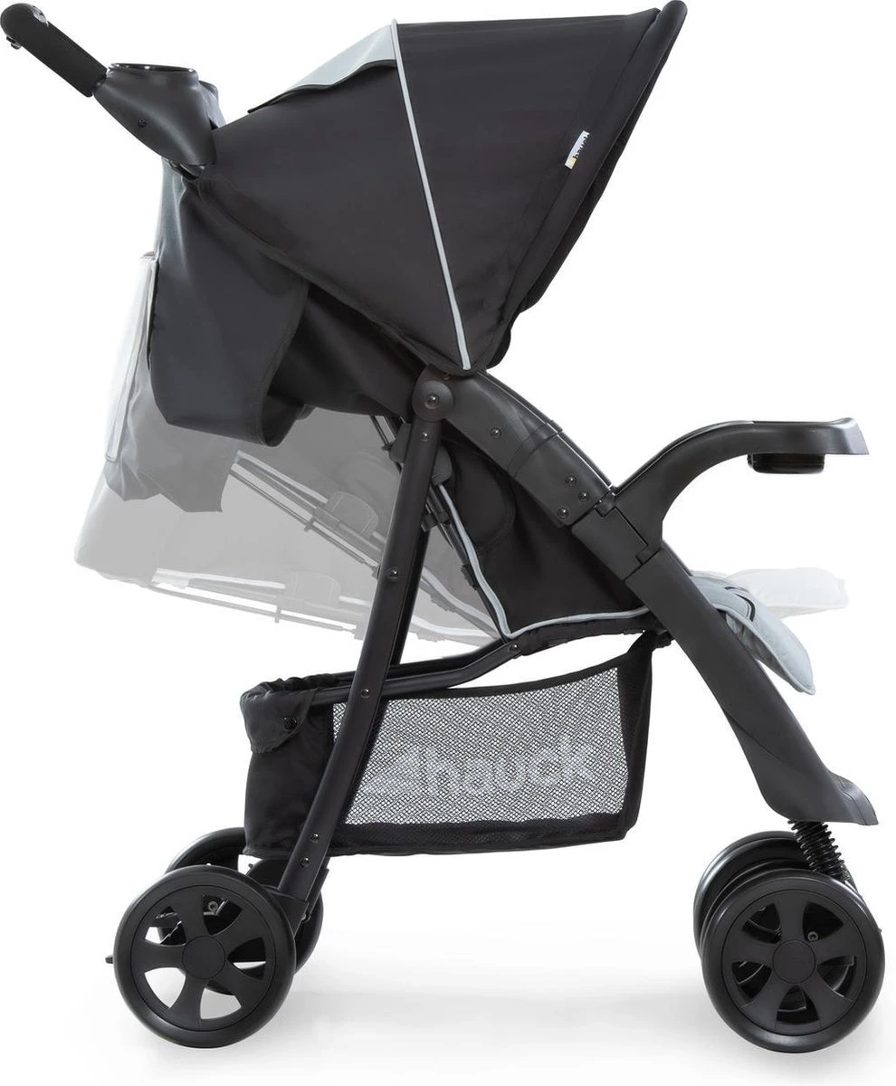 Hauck Shopper Neo II Buggy - Caviar/Silver 3 Hauck Shopper Neo II Buggy - Caviar/Silver - Afbeelding 3